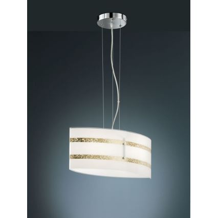 Trio - Hanglamp aan kabel NIKOSIA 2xE27/40W/230V goudkleurig