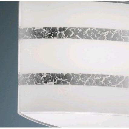 Trio - Hanglamp aan kabel NIKOSIA 2xE27/40W/230V zilver