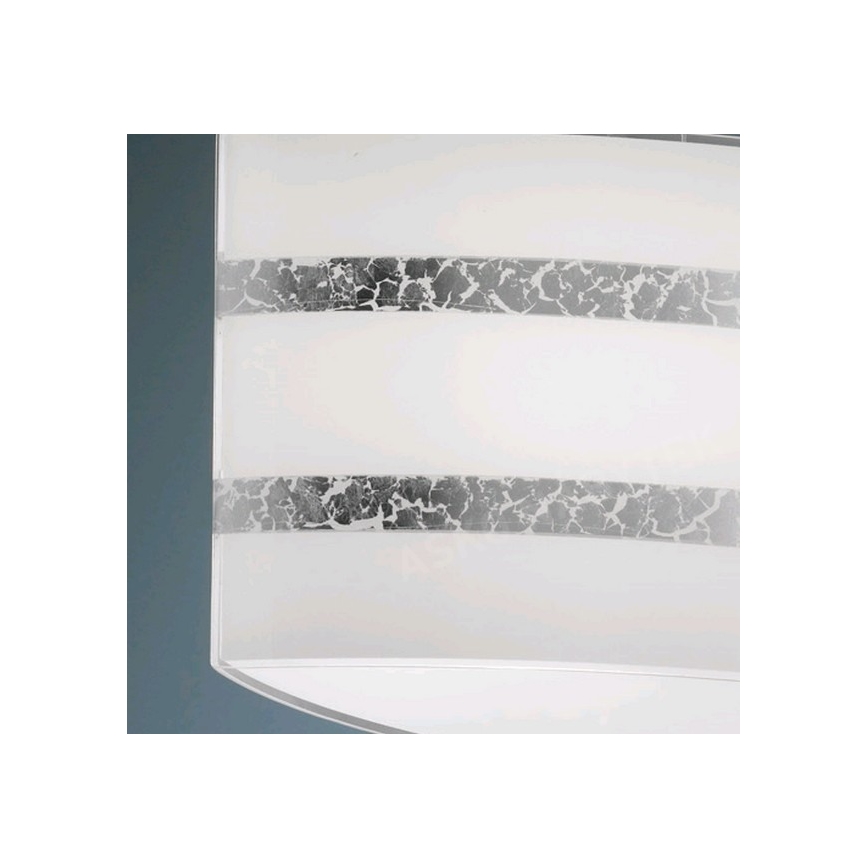 Trio - Hanglamp aan kabel NIKOSIA 2xE27/40W/230V zilver