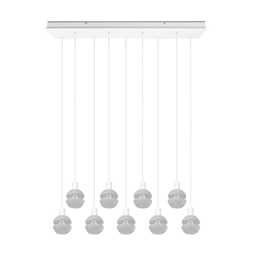 Trio - Kroonluchter met kabel MELA 9xE14/25W/230V wit