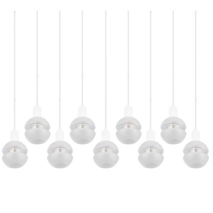 Trio - Kroonluchter met kabel MELA 9xE14/25W/230V wit