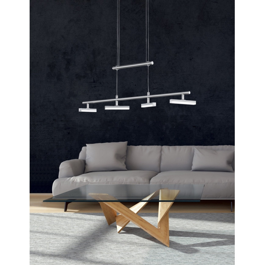 Trio - LED Dimbare kroonluchter aan koord OPIUM 4xLED/4W/230V