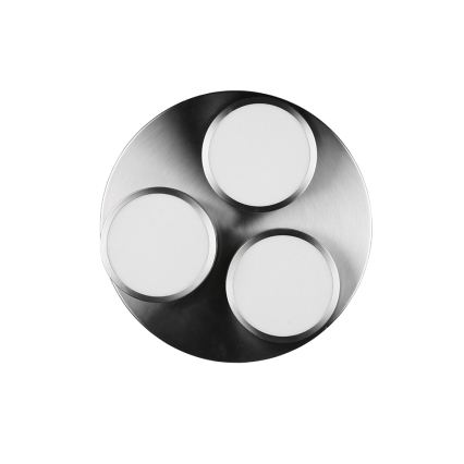 Trio - LED dimbare plafondlamp FRANKLIN 3xLED/8,5W/230V 3000K pr. 35 cm mat chroom
