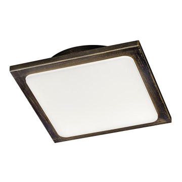 TRIO - LED Plafondlamp dimbaar DENVER 1xLED/20W/230V patina