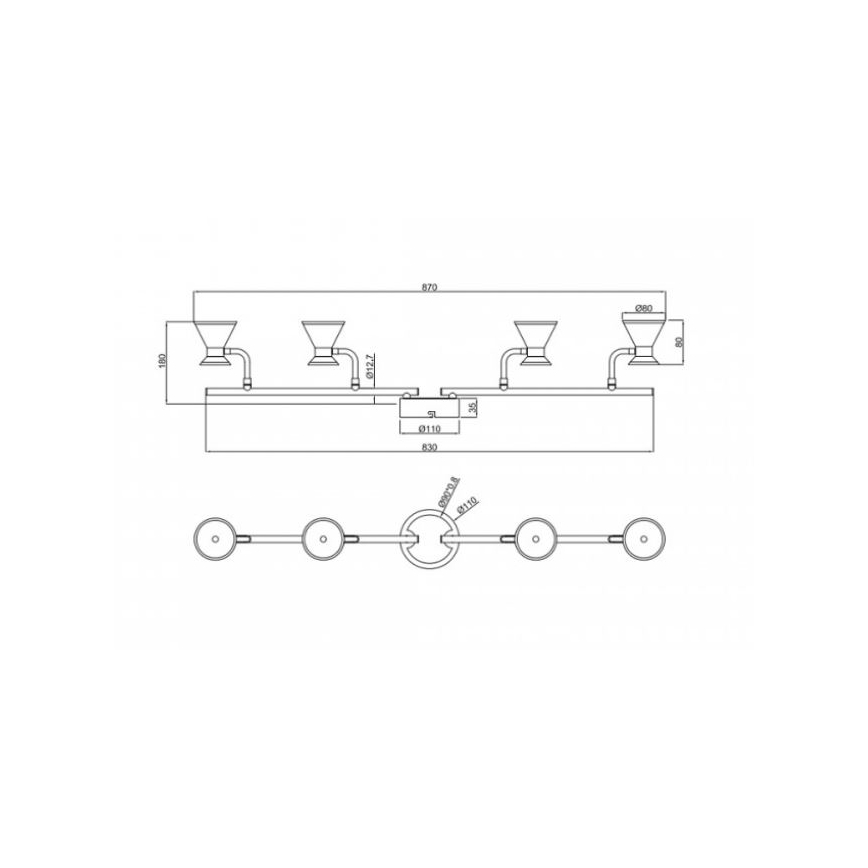 Trio - LED Spot DUKE 4xLED/4,3W/230V