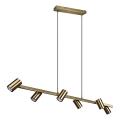 Trio - MARLEY hanglamp met kabel 6xGU10/35W/230V messing