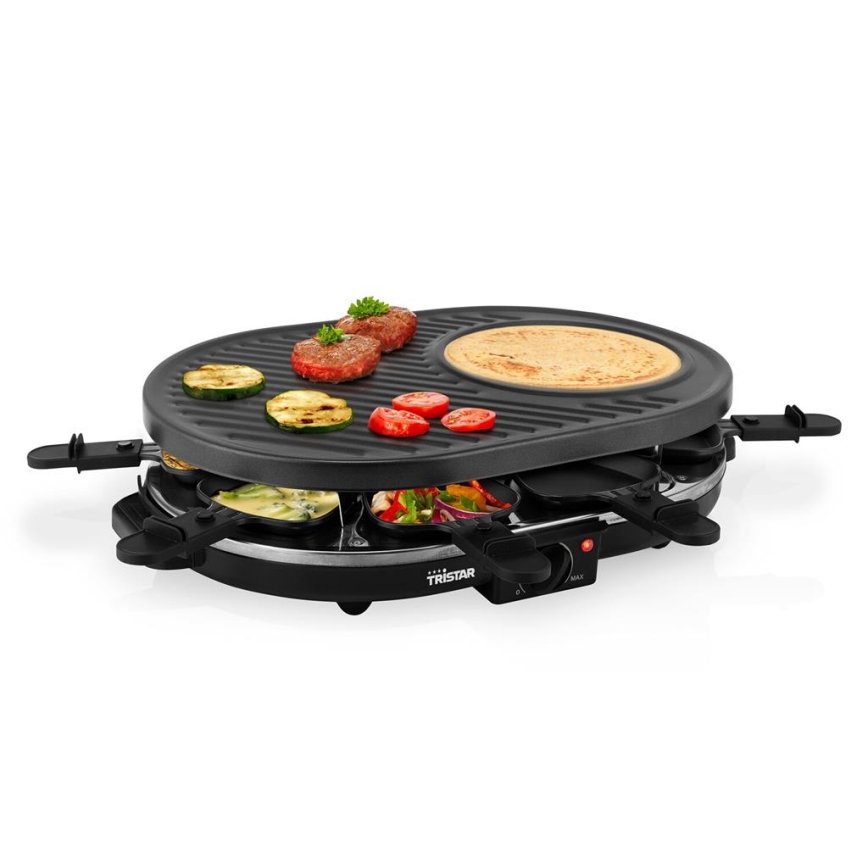 Tristar - Raclette grill met accessoires 1400W/230V