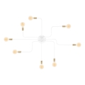 TRUVA Platte plafondlamp 8xE27/40W/230V wit/goud