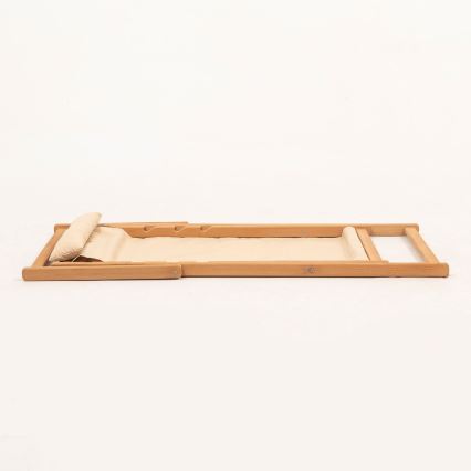 Tuin ligstoel beige/haagbeuk