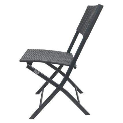 Tuintafel + 2x stoelen, grijs