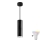 TURYN LED RGBW Dimbare badkamerlamp met kabel 1xGU10/6,5W/230V 2700-6500K Wi-Fi IP44 zwart