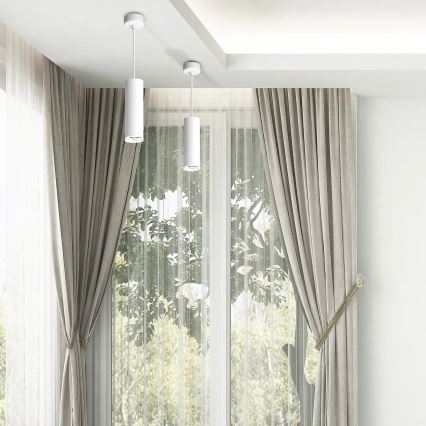 TURYN LED RGBW Dimbare badkamerlamp met kabel 1xGU10/6,5W/230V 2700-6500K Wi-Fi IP44 wit
