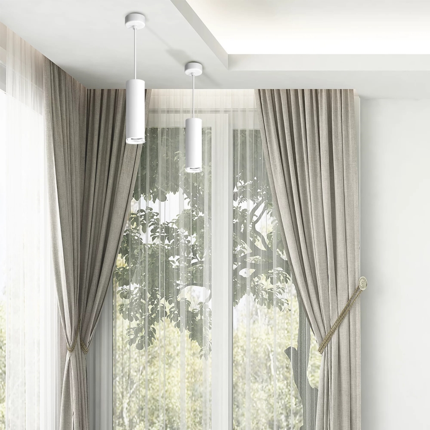 TURYN LED RGBW Dimbare badkamerlamp met kabel 1xGU10/6,5W/230V 2700-6500K Wi-Fi IP44 wit