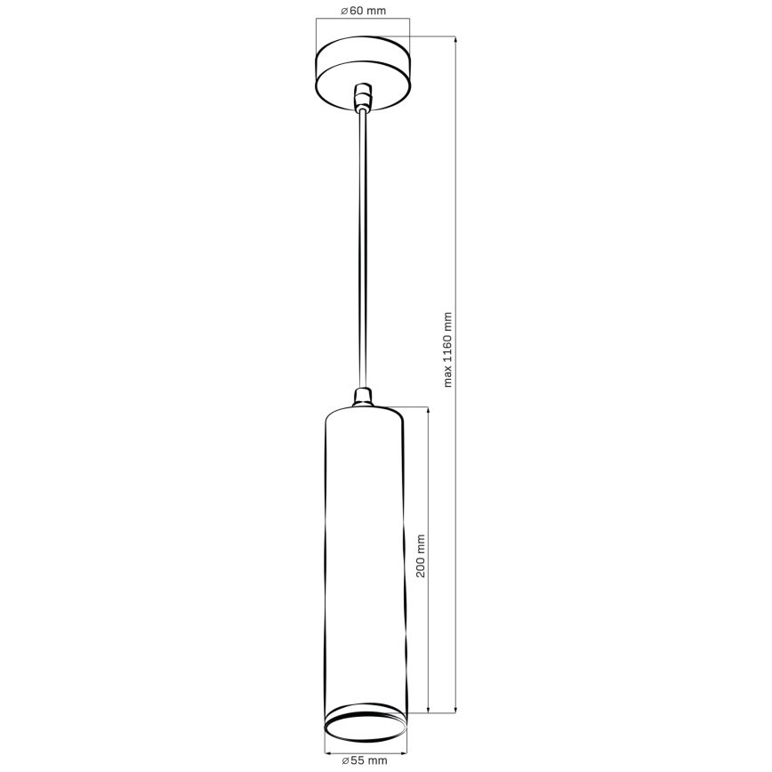 TURYN LED RGBW Dimbare badkamerlamp met kabel 1xGU10/6,5W/230V 2700-6500K Wi-Fi IP44 zwart