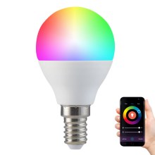 TUYA RGB LED lamp dimbaar en wifi G45 E14/5,5W/230V 2700-6500K