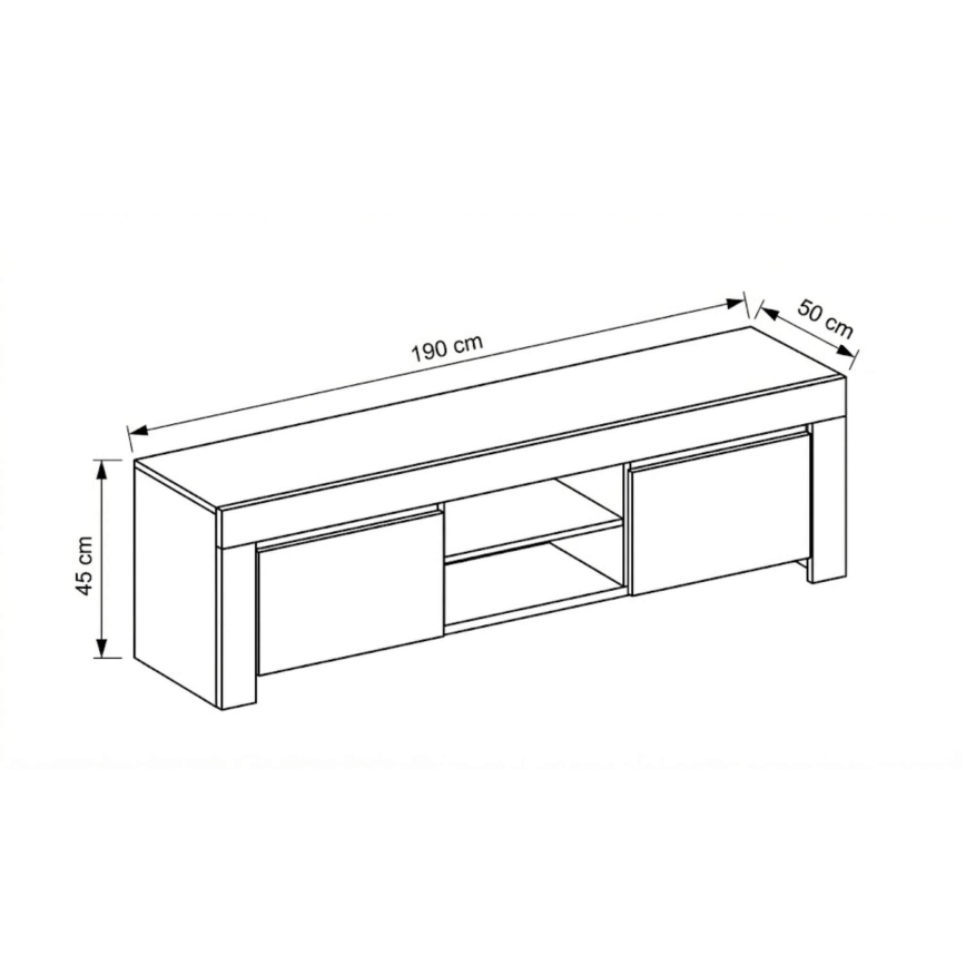 TV-meubel FINERA wit