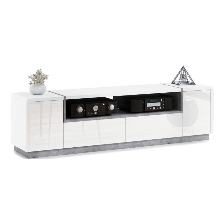 TV-meubel FRED wit/grijs