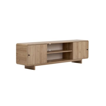 Tv-meubel KABIN 180x34 cm eiken