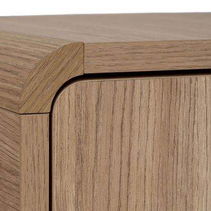 Tv-meubel KABIN 180x34 cm eiken