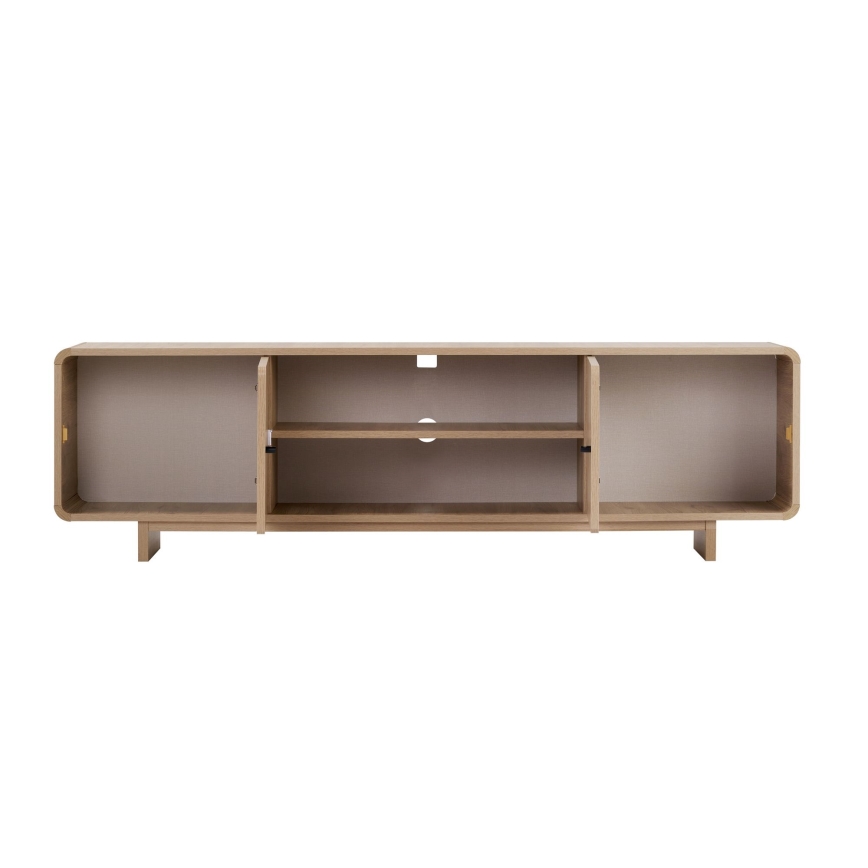 Tv-meubel KABIN 180x34 cm eiken