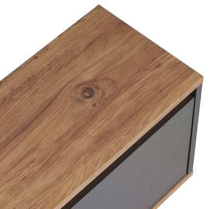 Tv-meubel KREDE 160x30 cm antraciet/grenen