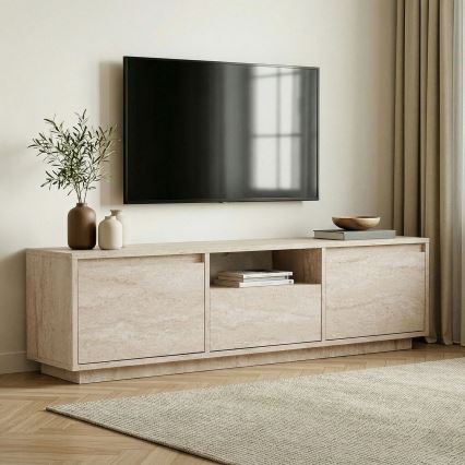 Tv-meubel KREDE 160x30 cm beige