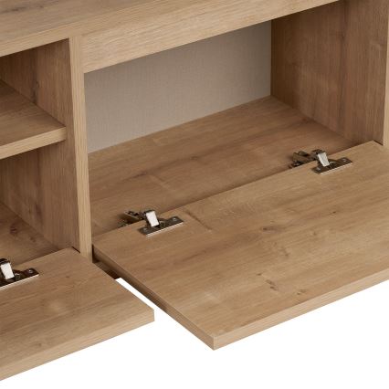 Tv-meubel KREDE 160x30 cm eiken