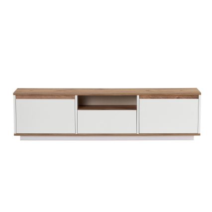 TV-meubel KREDE 160x30 cm wit/grenen