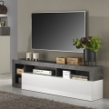 TV-meubel LENOR wit/antraciet