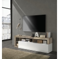 TV-meubel LENOR wit/bruin