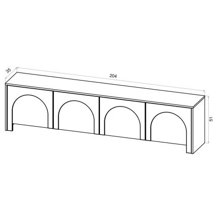 TV-meubel NIO kasjmier/beige