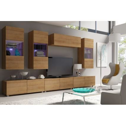 TV-meubel PAVO 37x100 cm gouden eik