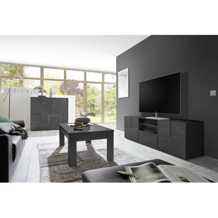 TV-meubel SERIAN antraciet