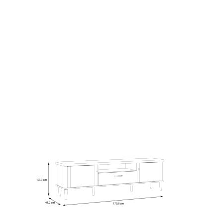 TV-meubel VIRO bruin/beige