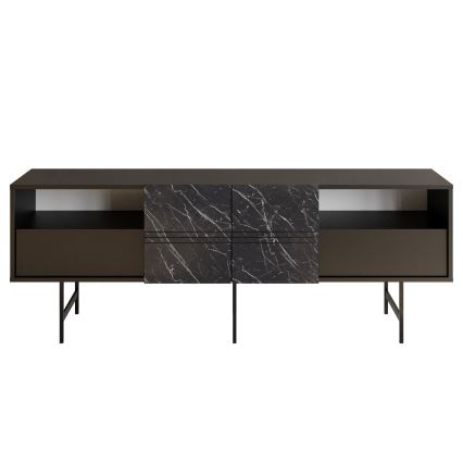 TV Tafel DERIN 65x180 cm zwart