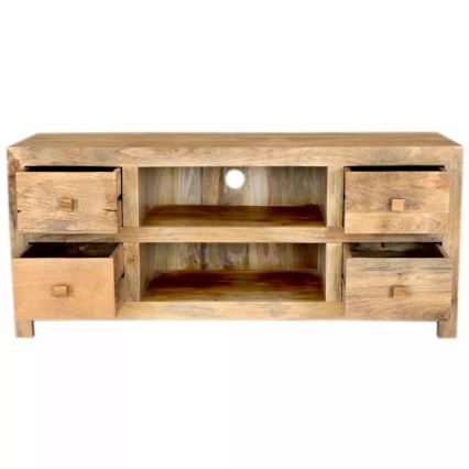 TV tafel HINA 60x140 cm massief hout/mangoboom