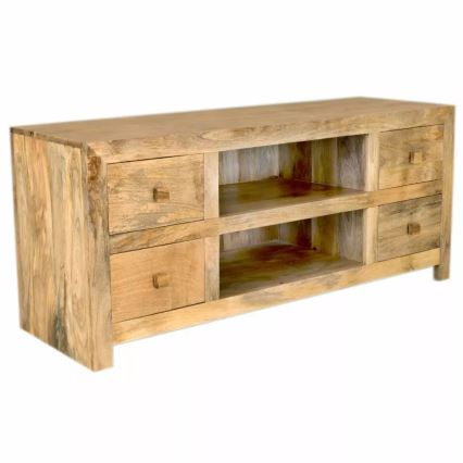 TV tafel HINA 60x140 cm massief hout/mangoboom