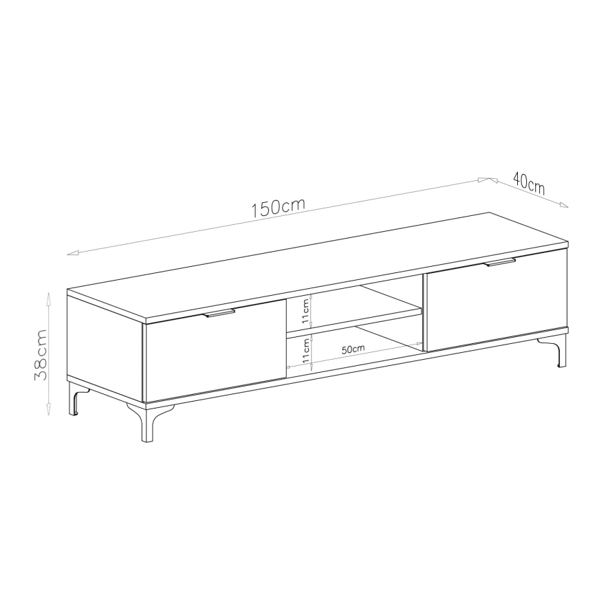 TV-tafel LORA eiken artisan