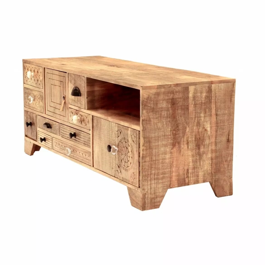TV tafel MANU 120x50 cm massief hout/mangoboom