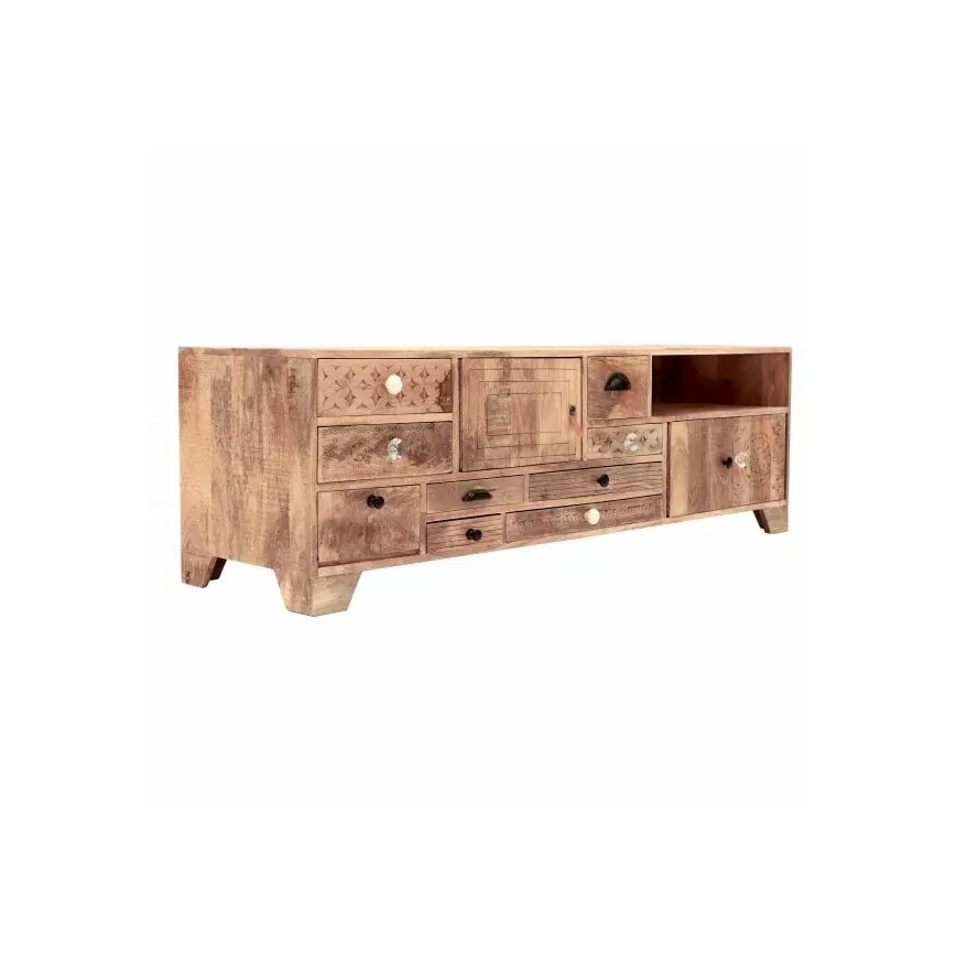TV tafel MANU 160x50 cm massief hout/mangoboom