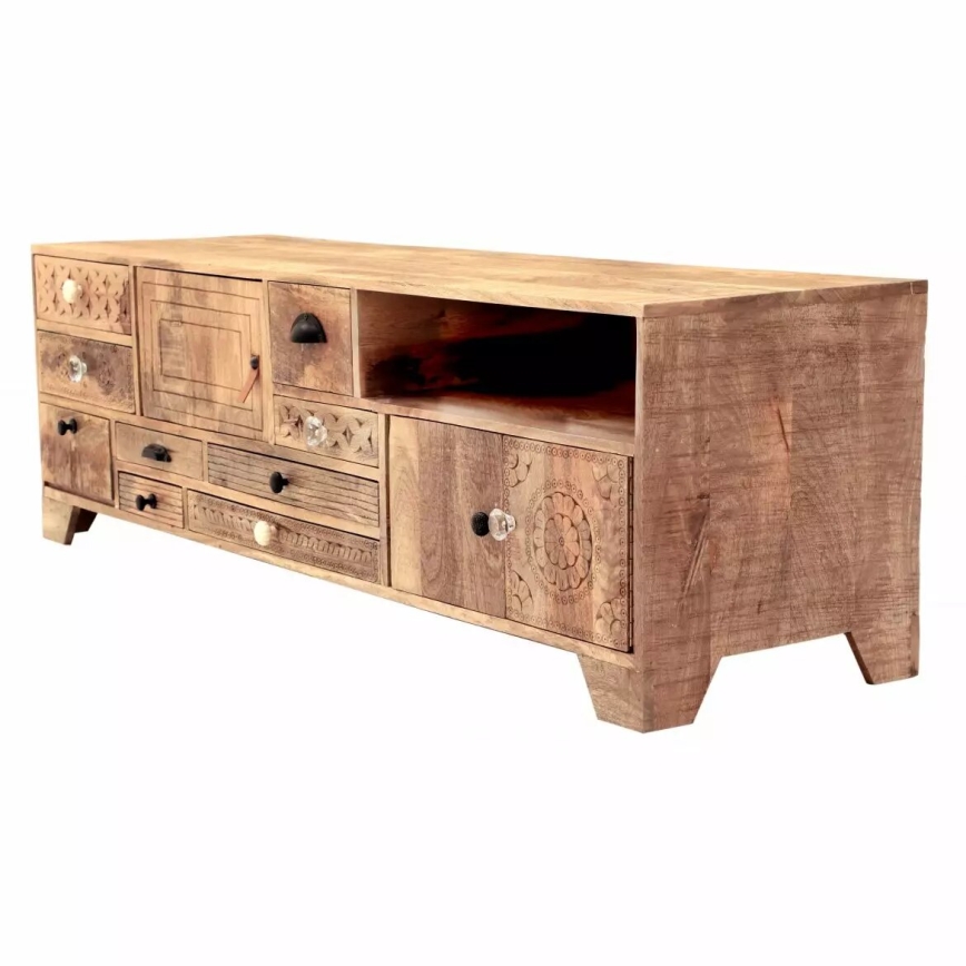 TV tafel MANU 160x50 cm massief hout/mangoboom
