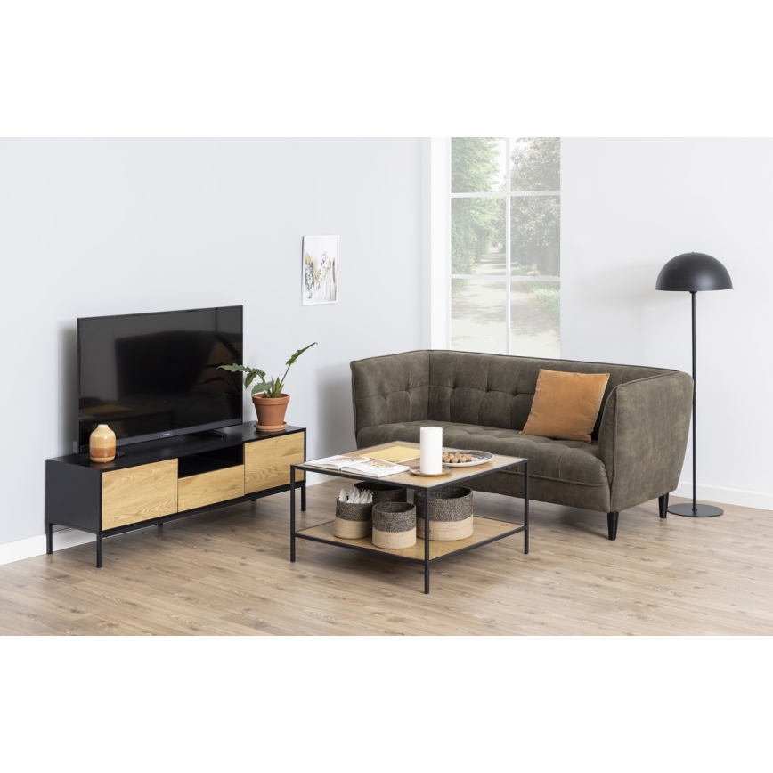 TV tafel SARON eiken/zwart