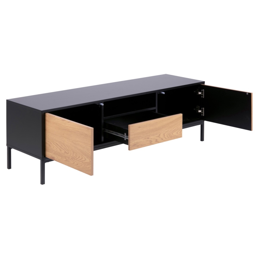 TV tafel SARON eiken/zwart