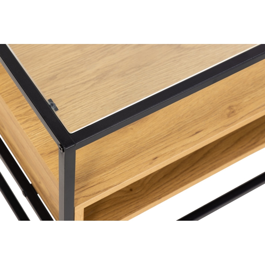 TV-tafel ZEIN eiken/zwart