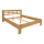 Tweedeursbed van massief hout ANGELA 180x200 cm licht walnoot