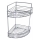 Tweelaagse douchewandplank 30,6x37,5 cm glanzend chroom