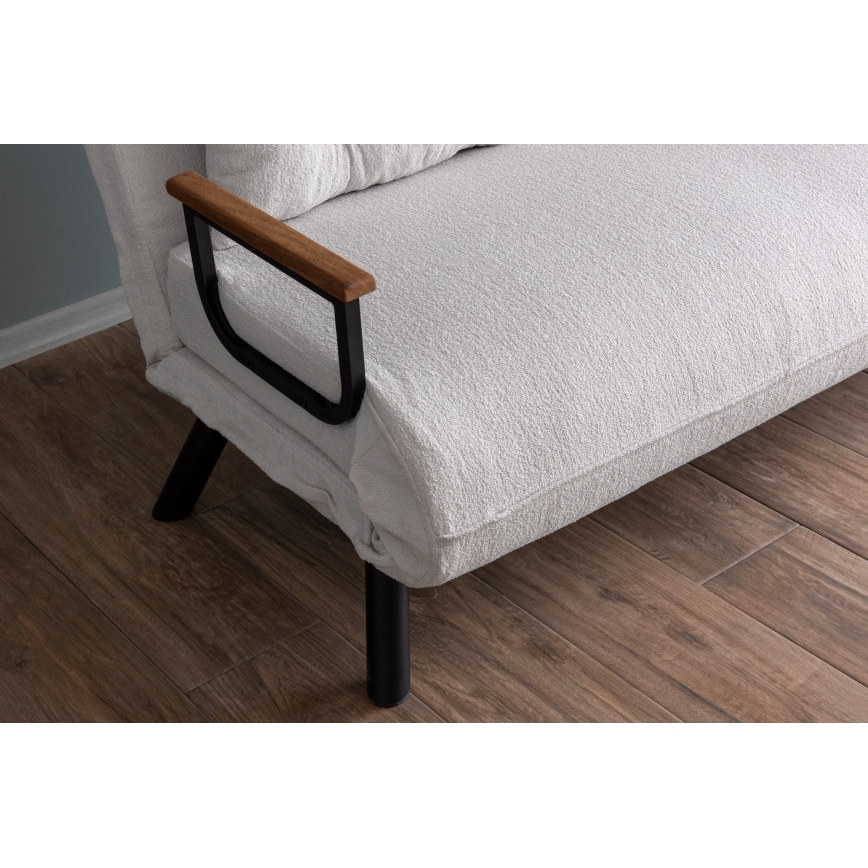 Tweepersoons slaapbank QIRA, wit