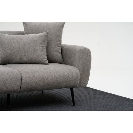 Tweepersoonsbank PISA lichtgrijs