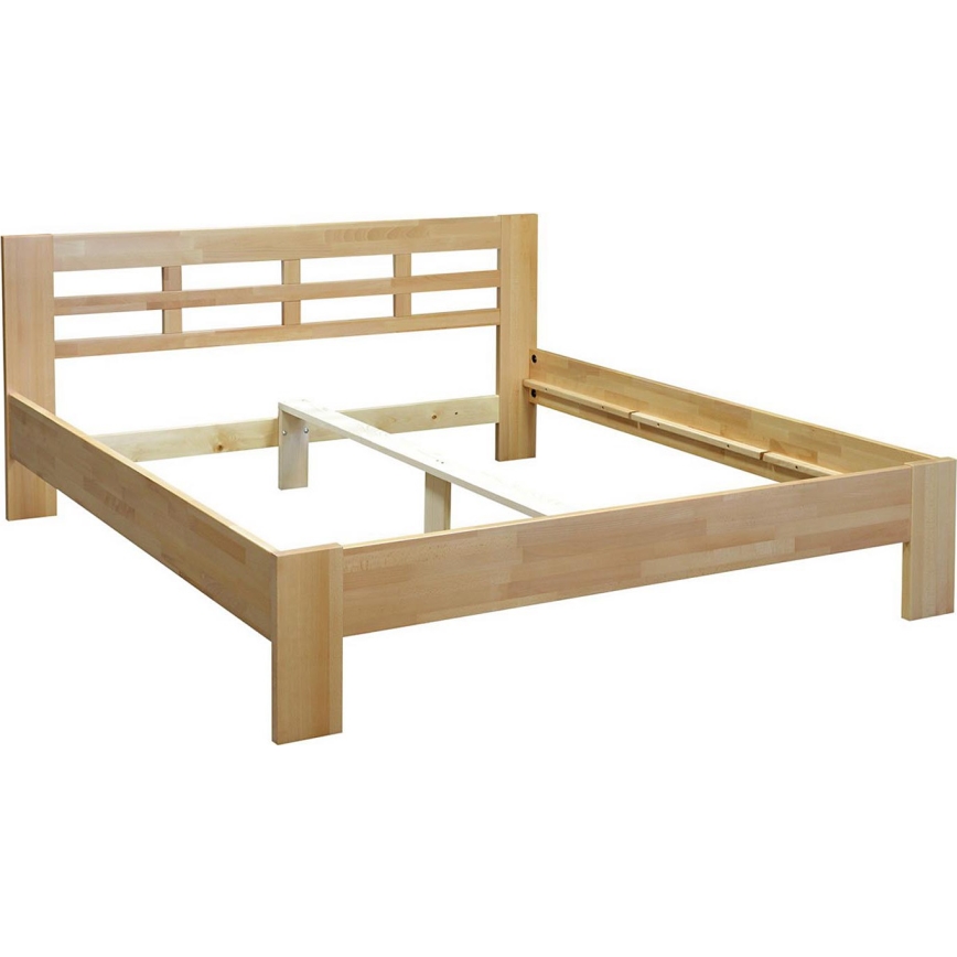 Tweepersoonsbed van massief hout ANGELA 180x200 cm beuk