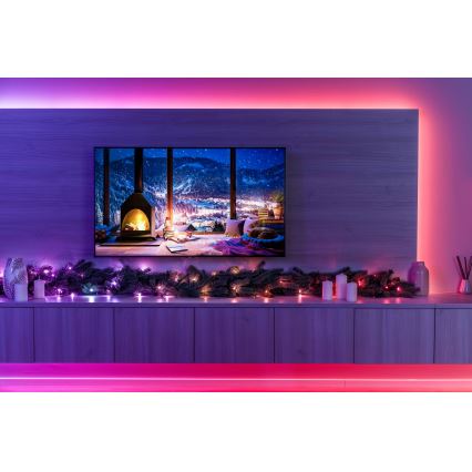 Twinkly - GARLAND dimbare LED RGBW kerstdecoratie, 50xLED, 2,7 m, Wi-Fi